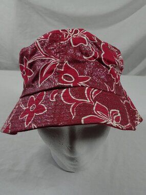 Vintage Y2K Xhilaration Floral Shiny Juniors Bucket Hat
